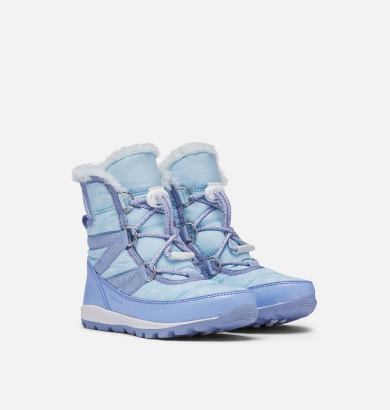 Sorel Barn Vinterkängor Blå - Disney X Youth Whitney™ Short Frozen 2 –Elsa Edition - PLO-713842